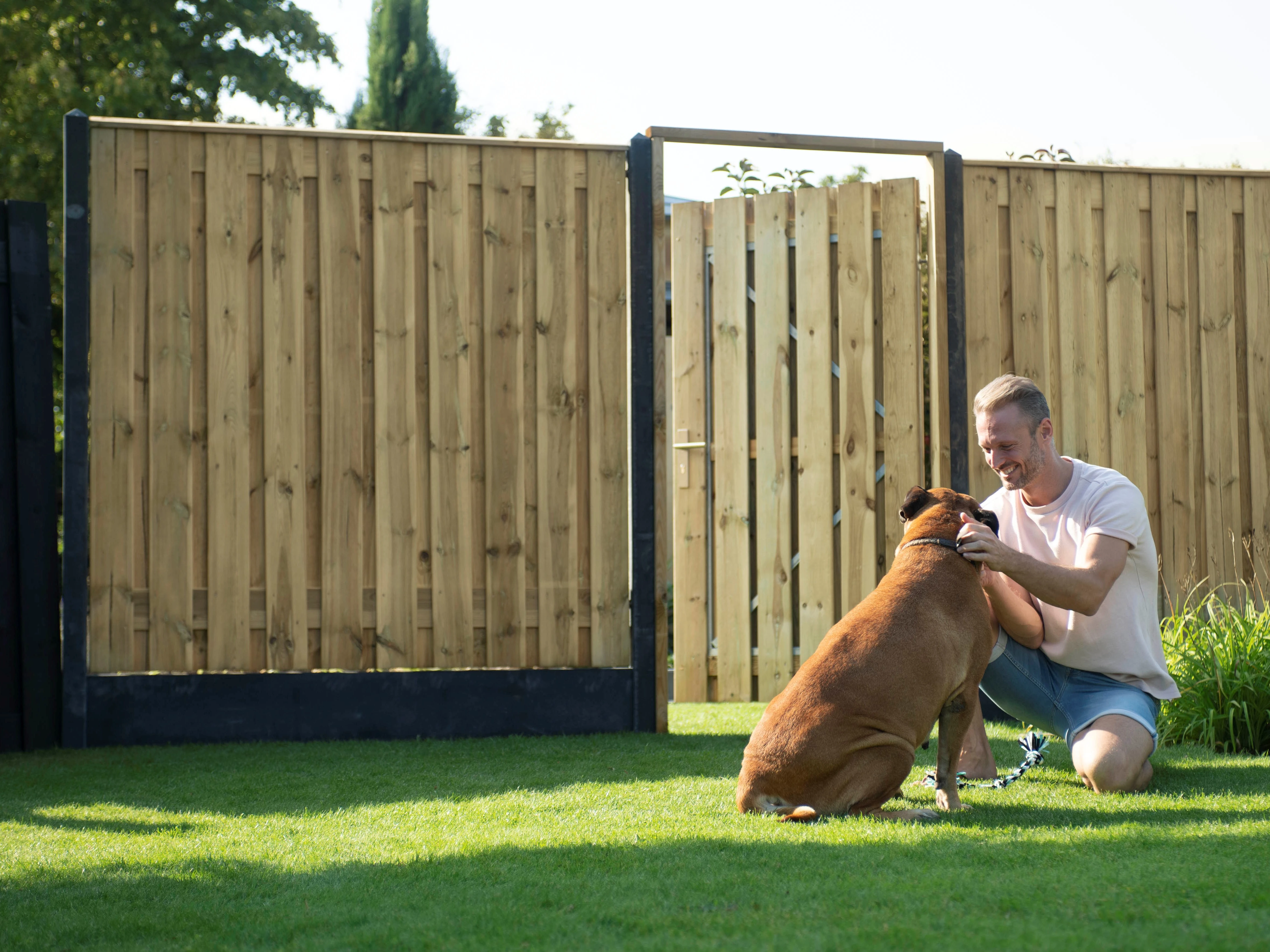 Grenen Schutting 21-Planks Geschaafd Groen Geïmpregneerd 180 x 180 cm - Afbeelding 10